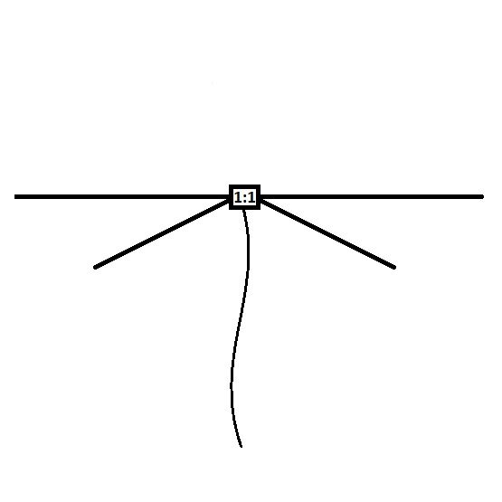 10/20 Meter band Fan Dipole antenna