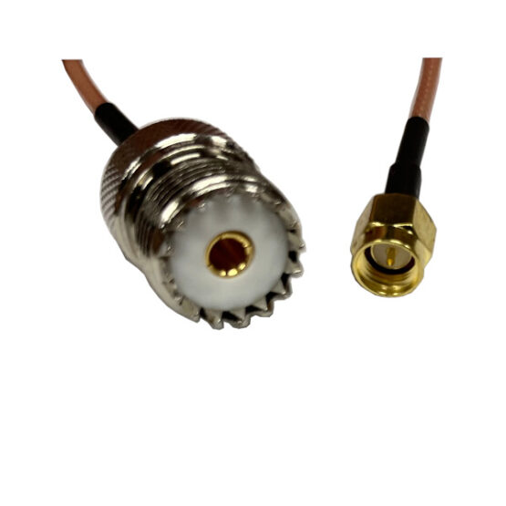SMA male - PL female kabel 20 cm